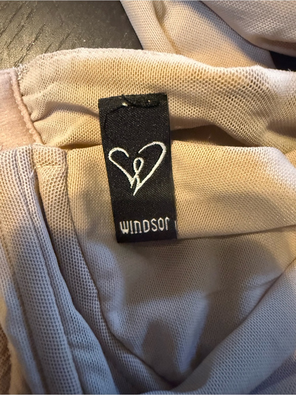 Windsor Nude Ruched Mesh Corset Crop Top Medium Bustier Going Out Party - Picture 5 of 7